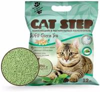 Cat Step Tofu Green Tea соевый комкующийся растительный наполнитель (12 л)