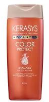 KeraSys Advanced Ампульный Шампунь для окрашенных волос Защита цвета,с церамидами и кератином, корейский женский шампунь