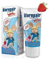 Biorepair Kids 0-6 лет земляника детская зубная паста, 50 мл