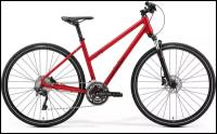 28" MERIDA Crossway 500 Lady 2021 (рама 55см; MattBurgundyRed/DarkRed)