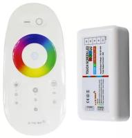 Контроллер диммер для светодиодной ленты (RGB + W, 12V, 24A, 2.4GHz, 64т. цветов) GSMIN DC1 (Белый)