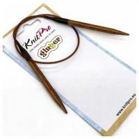 Спицы для вязания Knit Pro круговые, укороченные, деревянные Ginger 2мм, 40см, арт.31041