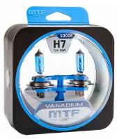 Галогенная лампа MTF Light Vanadium H7 12V 55W 5000K (пара)