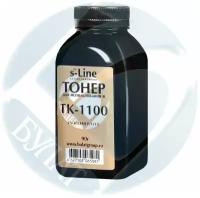 Тонер булат s-Line TK-1100 для Kyocera FS-1024MFP (Чёрный, банка 90 г)
