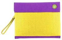 Клатч SOHO Envelope clutch WY-B010 Фиолетовый-Желтый