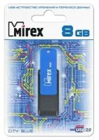 Флешка Mirex City Blue 8 Гб usb 2.0 Flash Drive - синий