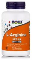 NOW L-Arginine 500 mg, 100 капс