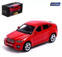 Машина металлическая ТероПром 7152976 BMW X6, 1:43, цвет красный