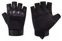 Тактические перчатки без пальцев черного цвета размер M