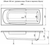 Акриловая ванна Aquanet Extra 170x70 (с каркасом)