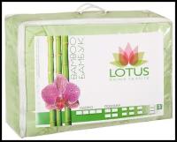 Одеяло LOTUS HOME TEXTILE 2-x спальный 172x200 см, Всесезонное, Зимнее, с наполнителем Бамбуковое волокно