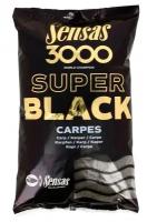 Прикормка Sensas 3000 Super BLACK Carp 1кг