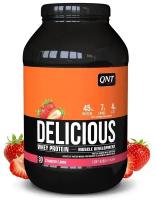 QNT Delicious Whey Protein Powder 908g Strawberry/ "Делишес Вей Протеин" 908гр Клубника