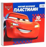 Пластилин Disney мягкий "Детский", 10 цветов, 150 г, Тачки