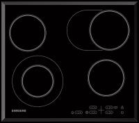 Стеклокерамическая панель Samsung NZ64T3516QK с Touch Control, 4 конфорки, Чёрный