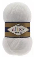 Пряжа Alize Angora Real 40, 1 % шерсть, 60 % акрил, 100 г, 430 м, 1 шт., 055 430 м