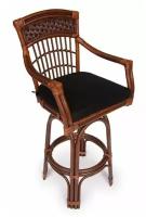 Барный стул TetChair Andrea,Pecan Washed (античн. орех), Ткань рубчик, цвет кремовый