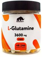 Аминокислоты Глютамин PRIMEKRAFT L-Glutamine 3600 mg / 240 капсул, 48 порций / Глютамин в капсулах