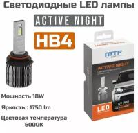 Светодиодные лампы MTF Light ACTIVE NIGHT HB4 6000K