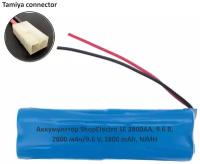 Аккумулятор ShopElectro SE2800АА, 9.6 В, 2800 мАч/ 9.6 V, 2800 mAh, NiMH, с коннектором Tamiya (3)