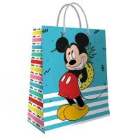 Подарочный пакет ND Play Mickey Mouse, Мики с ананасом, большой, 330х455х100 мм (299947)