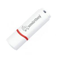 Флеш-диск 4 GB, SMARTBUY Crown, USB 2.0, белый, SB4GBCRW-W