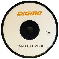 Кабель аудио-видео Digma HDMI 2.0 AOC HDMI (m)/HDMI (m) 30 м