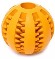 Игрушка для собак резиновая DUVO+ "Мяч зубочистик", оранжевая, 5см (Бельгия)