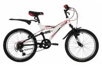 Велосипед для подростков NOVATRACK DART 20, белый (20SS6V. DART. WT20) (2020)