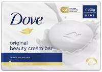 Dove Крем-мыло кусковое Красота и уход, 4 шт., 90 г