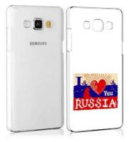 Чехол задняя-панель-накладка-бампер MyPads Люблю Россию для Samsung Galaxy J2 SM-J200H/DS/J200F/J200G 4.7 противоударный