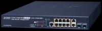 Коммутатор PLANET GS-5220-8UP2T2X (L3 8-Port 10/100/1000T 75W 802.3bt PoE + 2-Port 10/100/1000T + 2-Port 10G SFP+ Managed Switch (240W PoE Budget, ERPS Ring, ONVIF, Cybersecurity features, Hardware Layer3 OSPFv2 and IPv4/IPv6 Static Routing))