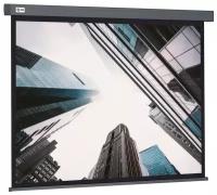 Рулонный серый экран cactus Wallscreen CS-PSW-183X244-SG, 124", белый