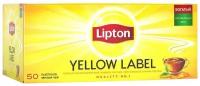 Чай черный Lipton Yellow Label в пакетиках, 50 шт