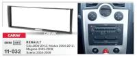 Переходная рамка 1-DIN для а/м RENAULT Clio 2005-12; Modus 2004-12; Megane 2003-09; Scenic 2004-09 CARAV 11-032