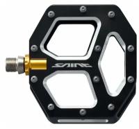 Педали Shimano Saint PD-M828, платформы, резьба 9/16", картриджные подшипники, 12 сменных шипов, черные