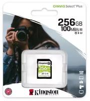 Карта памяти Kingston Canvas Select Plus SDXC UHS-I Cl10, SDS2/256Gb