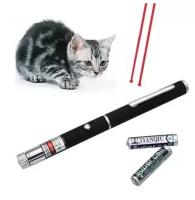 Лазерная указка Green Laser Pointer YYC03-2 1 насадка 2 шт (Черный)