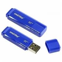 Флеш-диск 32 GB, SmartBuy Dock, USB 2.0, синий