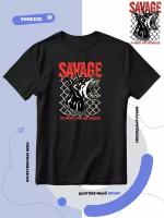 Футболка savage no mercy for the wicked