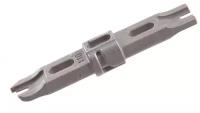 Нож-вставка NIKOMAX NMC-13TB для заделки витой пары в кроссы типа 110, крепление Twist-Lock, металлик