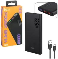 Внешний аккумулятор Power bank ISA PB-14 Power Delivery 22,5W 10000 mah, черный / Power bank с быстрой зарядкой /Аккумулятор для телефона