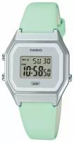 Наручные часы CASIO Vintage LA680WEL-3, серебряный, бирюзовый