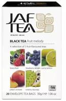 Чай чёрный JAF TEA Fruit Melody 20 пакетиков в конвертиках, Ассорти 5 видов