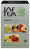 Чай зелёный JAF TEA Green Fruit Melody 20 пакетиков в конвертиках, Ассорти 5 видов