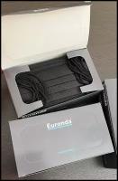 Маска медицинская Euronda ( Еуронда / Евронда ) Monoart трехслойная - черный, 50 шт. в упаковке