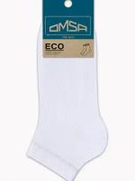 Носки Omsa "Eco", 402, укороченные, Bianco, белые, размер 42-44