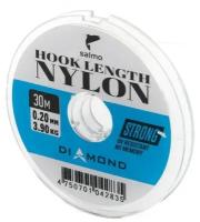 Леска монофильная Salmo Diamond HOOK LENGTH NYLON, диаметр 0.20 мм, тест 3.9 кг, 30 м