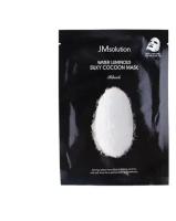 JMsolution Маска для лица с протеинами шелка - Water luminous silky cocoon mask black, 30мл