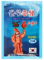 DAEJEON Пластыри для тела KOREAN GLU RED GINSENG набор 25шт